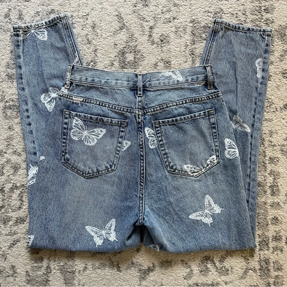 PacSun Butterfly Denim Ultra High Rise Slim Jeans